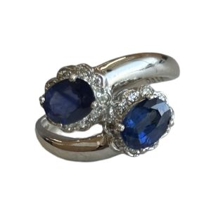 Pt900　サファイアリング